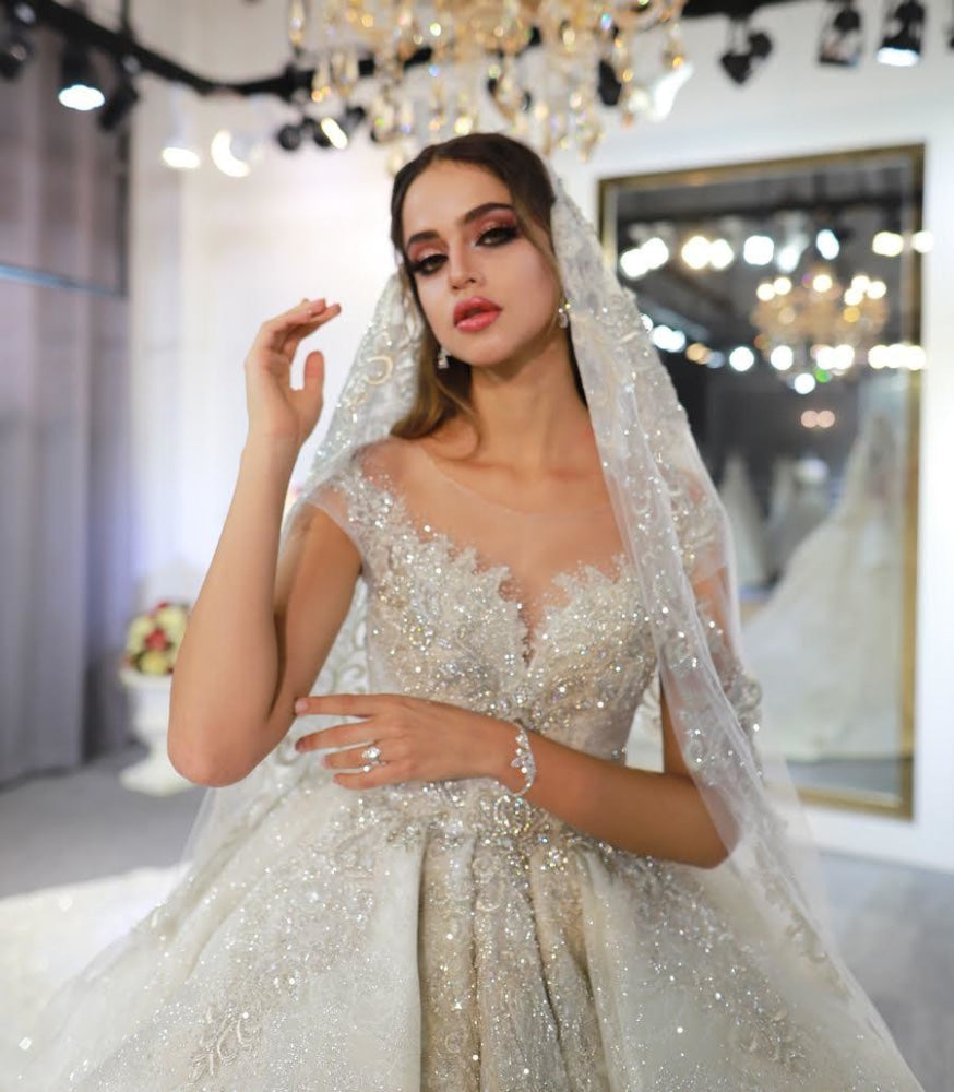 NB3757 100% Real Photos Wedding Dress Factory Custom Made Luxury Wedding Dress New - numbersea