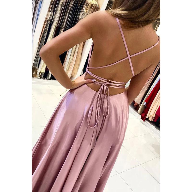 Etui-Linie/Säule Träger Satin Falten Ärmellos Ball Abendkleid Formal