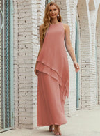 Chiffon Long Plus Size Mother Of Bride Dresses Formal Bridesmaid Prom Gown 28019