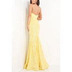 Sweetheart Strapless Sleeveless Sequined Mermaid Long Prom Evening Dress