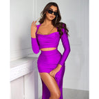 Sheath Long Sleeves Long Prom Formal Evening Gowns