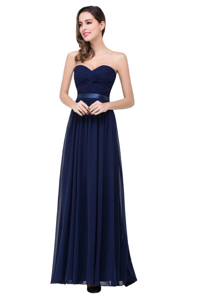 A-line Strapless Chiffon Bridesmaid Dress with Draped