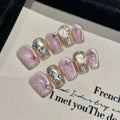 New Design WOMAN Press on Nails Handmade Nail Tips with Box GLUE Artificial Fingernail Customized Artificial Customize Nails