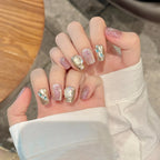 New Design WOMAN Press on Nails Handmade Nail Tips with Box GLUE Artificial Fingernail Customized Artificial Customize Nails