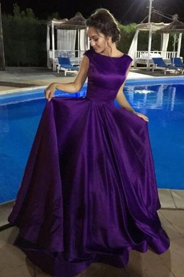 Vestidos de fiesta Vestido de baile Satén Sin mangas Sin espalda