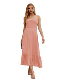Numbersea Spaghetti Strap Chiffon Bridesmaid Dress Ankle Length Formal A Line Cocktail Party Homecoming Dress for Juniors SEA28028-numbersea