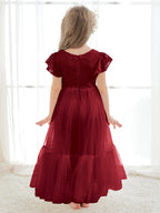 Knöchellanges weißes Kleid aus Spitzentüll (2003227579) 