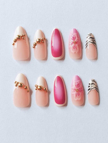 Wild Orchid Handmade gel false nails press on nails