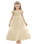 Knöchellanges weißes Kleid aus Spitzentüll (2003227579) 