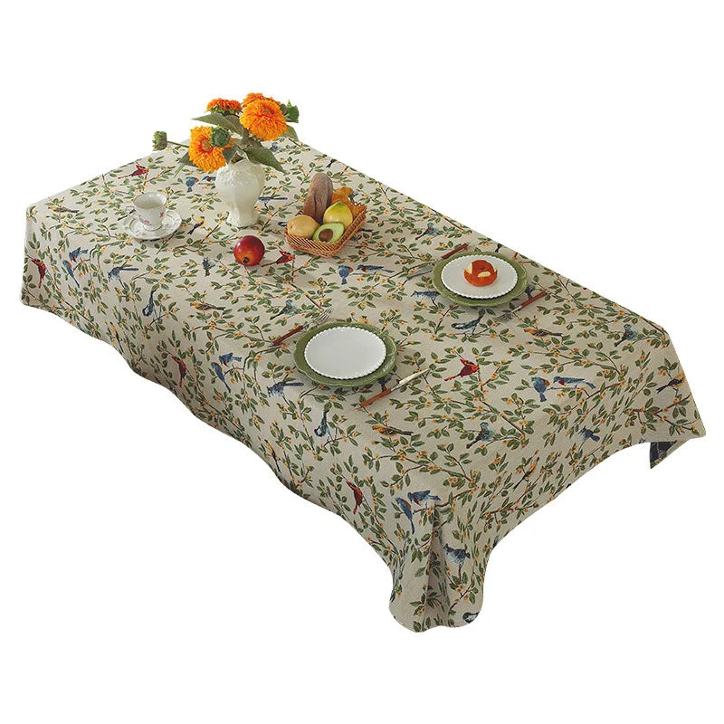 Lightweight luxury jacquard tablecloth new Chinese rectangular dining coffee table wedding tablecloth weaving process