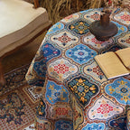 Hot-selling new polyester tablecloth, American design jacquard pattern decorative tablecloth