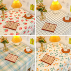 Family Hotel Wedding Party Plaid Printed Polyester Striped Tablecloth - Versatile Tablecloth for Any Occasion
