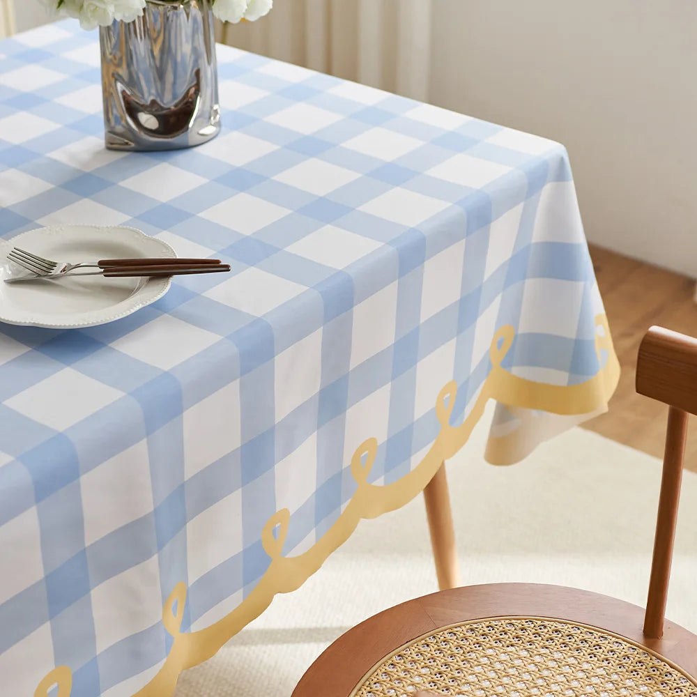Simple dining table cloth cover rectangular polyester fabric dining table cloth restaurant dining table