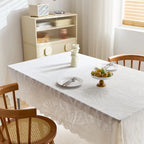 Retro lace tablecloth, beautiful atmosphere, multi-functional tablecloth, suitable for dining table, coffee table, rectangular table, home decoration.