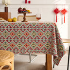 Retro tablecloth custom dining table chair cover coffee table mat movable rectangle