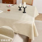 Hot-selling rectangular white polyester wedding decoration tablecloth weaving technology high-quality watch cover