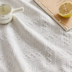 Modern style knitted tablecloth polyester cotton table mat household dust table cover