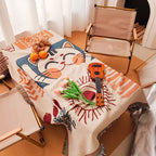 Rectangle tablecloth sofa outdoor cover polyester tablecloth picnic mat activity tablecloth