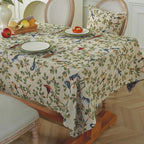 Lightweight luxury jacquard tablecloth new Chinese rectangular dining coffee table wedding tablecloth weaving process