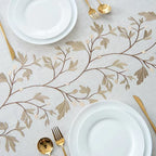 Customizable luxury rectangular white tablecloth 1 piece home kitchen hotel tablecloth decoration set