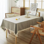 TV Cabinet Coffee Table Meeting Room High Quality Dustproof Woven Tea Tablecloth Premium Tablecloth