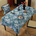 Jacquard tablecloth floral pattern oil painting design woven table cloth household
