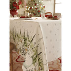 Christmas print waterproof tablecloth cover festive holiday decorative tablecloth