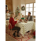 New Year Christmas Printed Waterproof Tablecloth Holiday Decoration Home Use