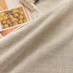 Lightweight luxury customizable solid color rectangular dining table cover woven fabric tablecloth