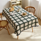 High quality polyester rectangular waterproof tablecloth printed decorative tablecloth