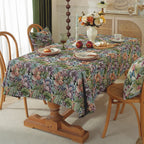 Jacquard tablecloth floral pattern oil painting design woven table cloth household