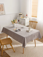 Dining chair cover set woven polyester blanket tablecloth custom activity tablecloth