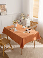 Dining chair cover set woven polyester blanket tablecloth custom activity tablecloth