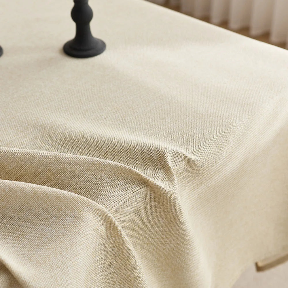 Hot-selling rectangular white polyester wedding decoration tablecloth weaving technology high-quality watch cover