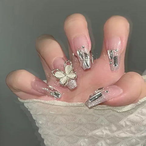 Rhinestone Luxury Decorative  High Quality Luxury Customized Press on Nails