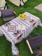 Rectangle tablecloth sofa outdoor cover polyester tablecloth picnic mat activity tablecloth