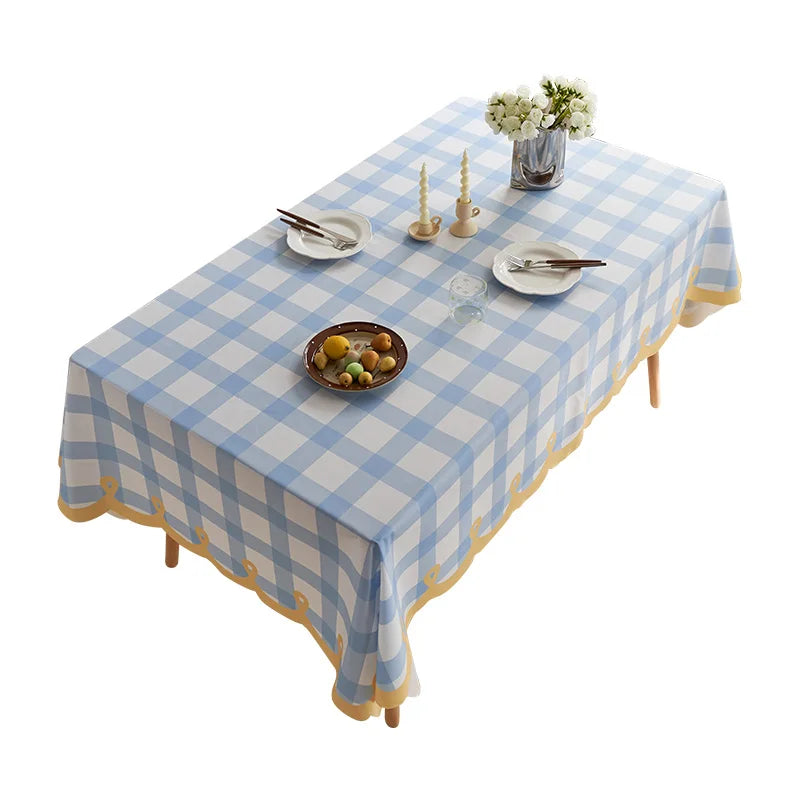 Simple dining table cloth cover rectangular polyester fabric dining table cloth restaurant dining table
