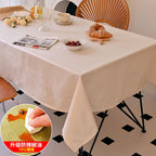 Rectangle dining table cloth waterproof and oil-proof decorative cloth leave-in coating weaving process