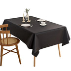 Party event banquet waterproof black rectangular tablecloth leave-in tablecloth weaving process