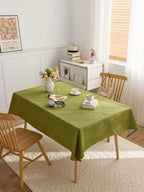 Dining chair cover set woven polyester blanket tablecloth custom activity tablecloth