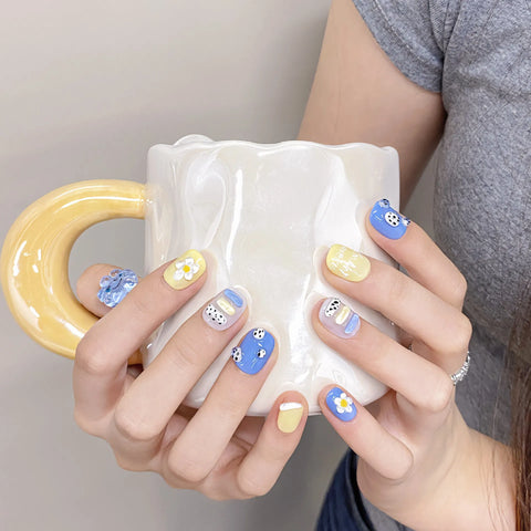 New Style Handmade Different Shape Artificial Nail Salon Removable Full Cover ABS Press on Nails Tips