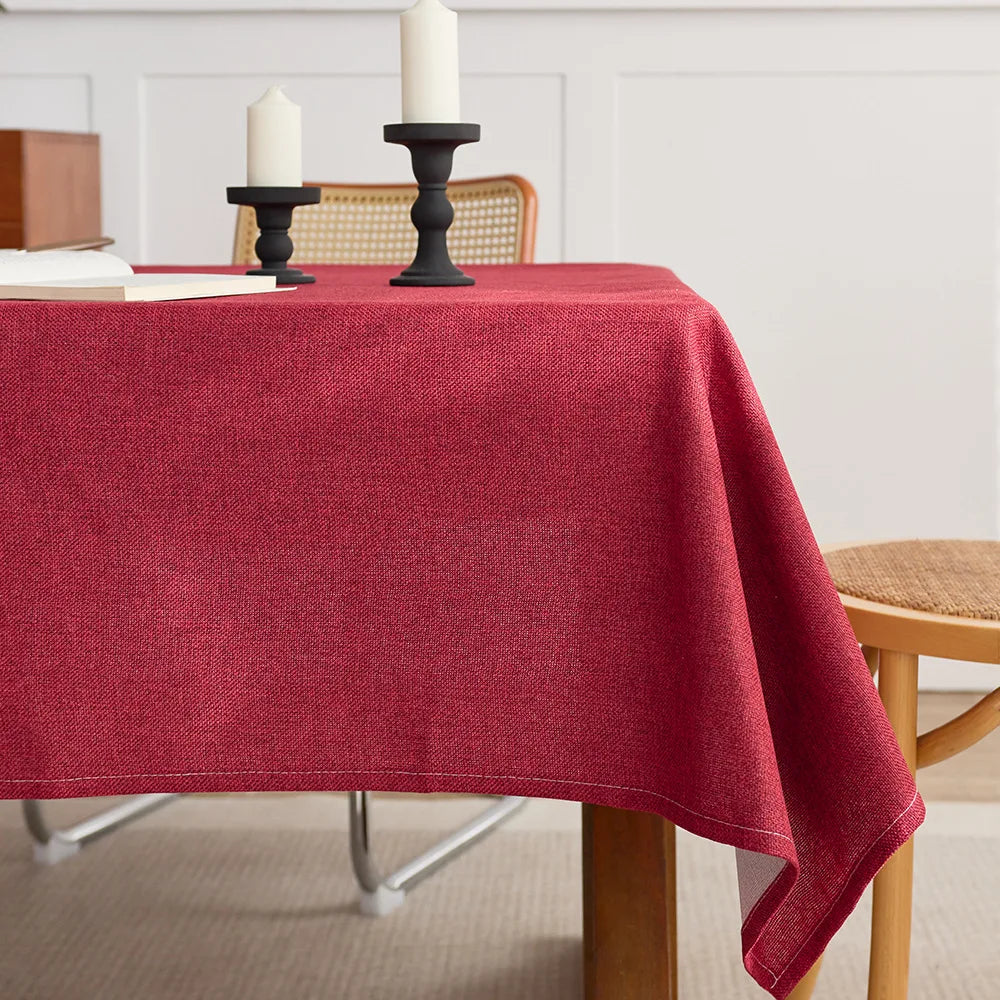 Hot-selling rectangular white polyester wedding decoration tablecloth weaving technology high-quality watch cover