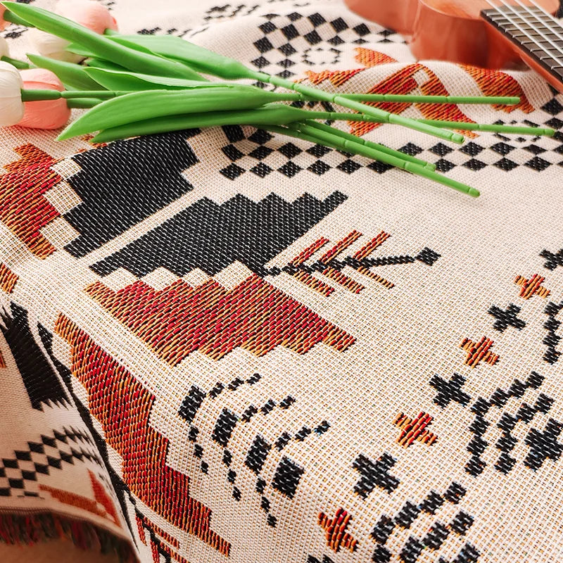 Rectangle tablecloth sofa outdoor cover polyester tablecloth picnic mat activity tablecloth