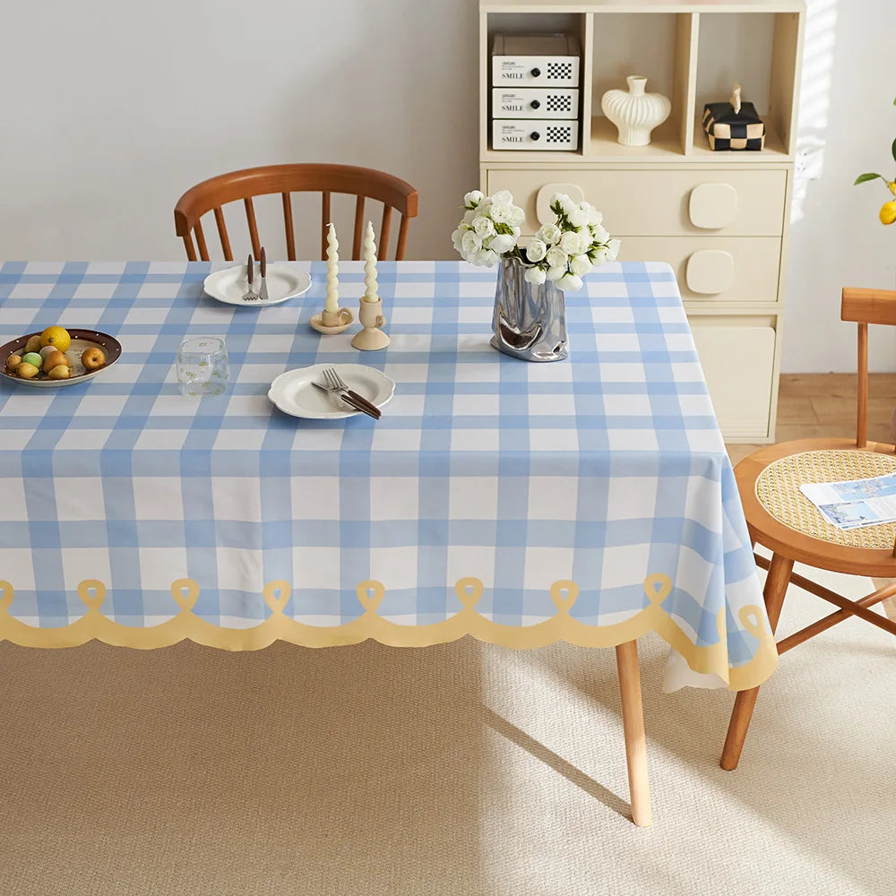 Simple dining table cloth cover rectangular polyester fabric dining table cloth restaurant dining table
