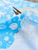 Pastoral cartoon printed polyester waterproof, oil-proof and durable, reusable, customizable rectangular dining table cover