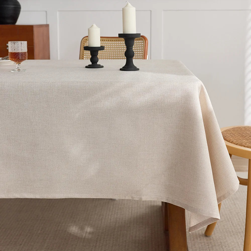 Hot-selling rectangular white polyester wedding decoration tablecloth weaving technology high-quality watch cover