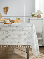 New design tablecloth cotton edge daisy tablecloth rectangular tablecloth party decoration