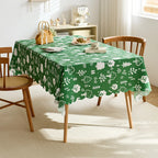 High quality polyester rectangular waterproof tablecloth printed decorative tablecloth