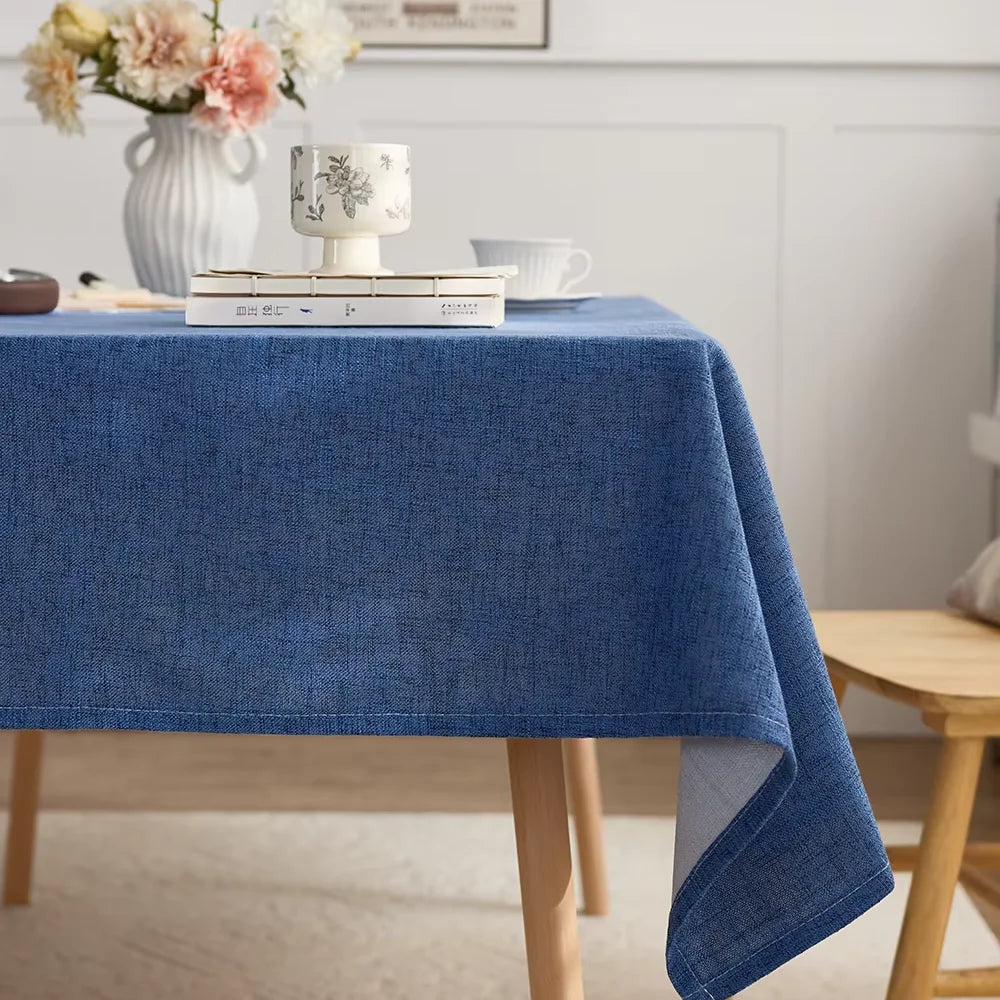 Dining chair cover set woven polyester blanket tablecloth custom activity tablecloth