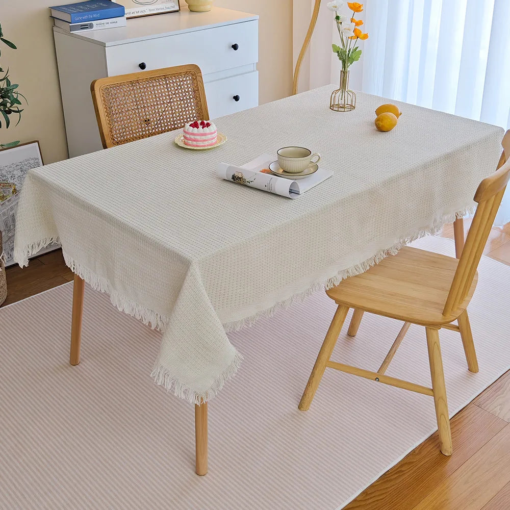 Waffle Ins style woven rectangular tablecloth home decor tea placemat